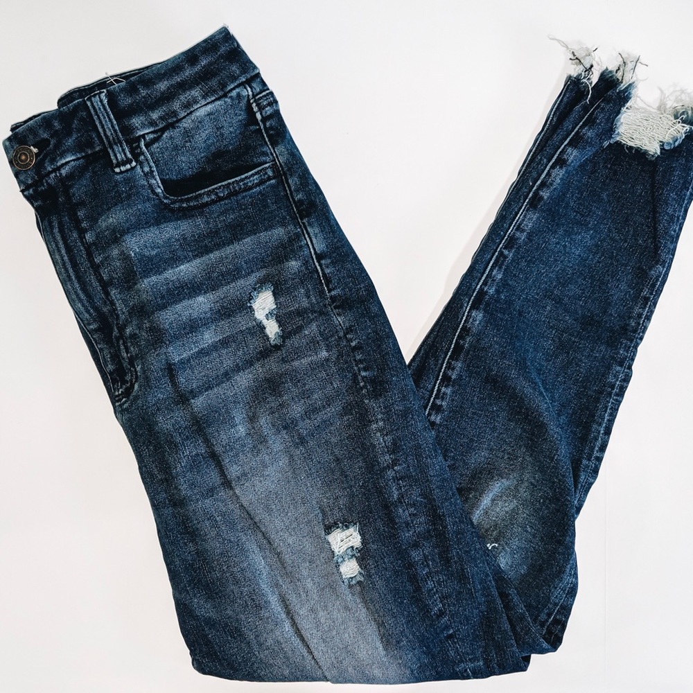 AE Curvy Highest Rise Ripped Jeggings - Short